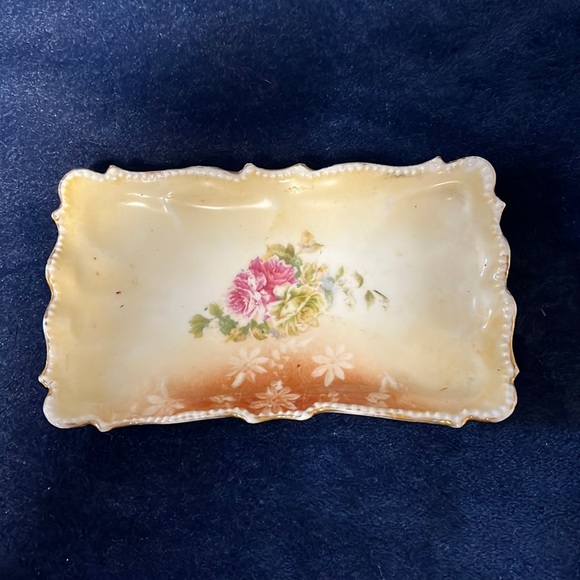 VTG Floral Dish - Picture 1 of 3